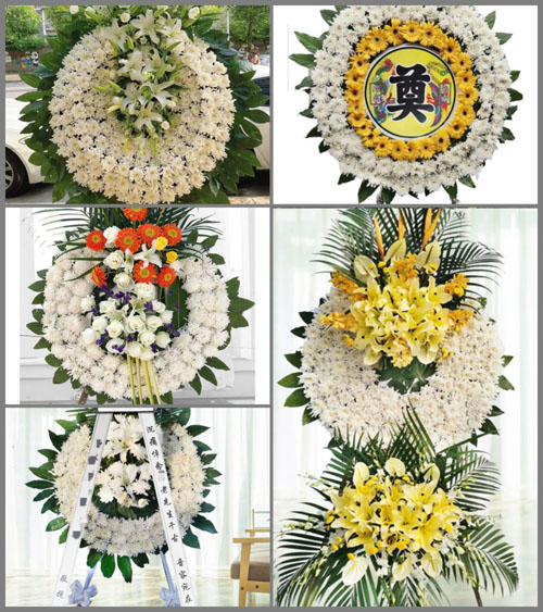 浙江省丽水青田县岭根乡花圈速递